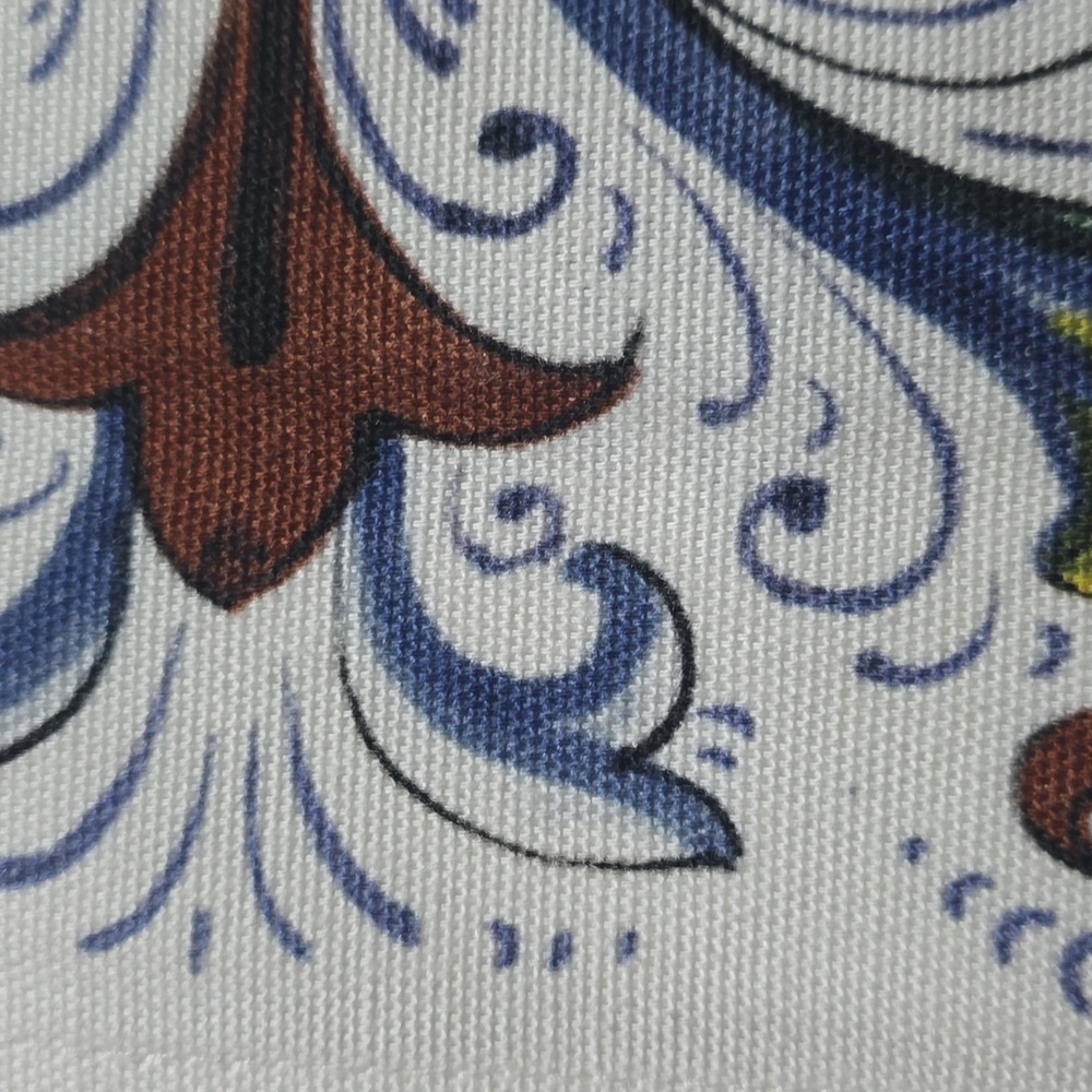 Sur La Table Deruta-Style Tablecloth, Retail Price $179.95 USD,Size 108"L x 67"W - Picture 6 of 10